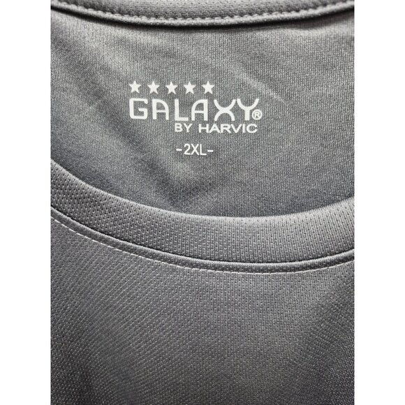 Galaxy By Harvic Mens greyMoisture Wicking Sleeveless Shirt 2XL - Picture 5 of 8